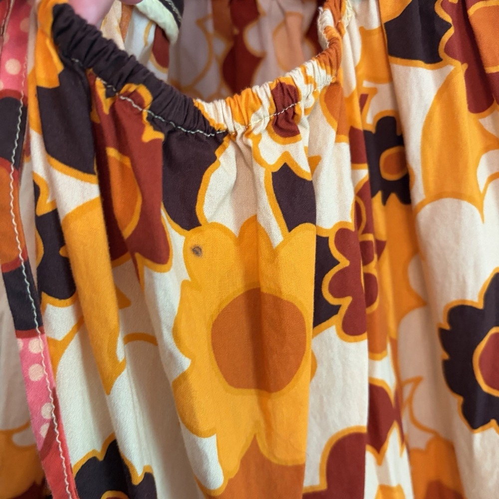 Celia B Peridot Dress Floral Tiered Maxi Dress Large Scalloped Ruffle Luxury Fun - Picture 7 of 16